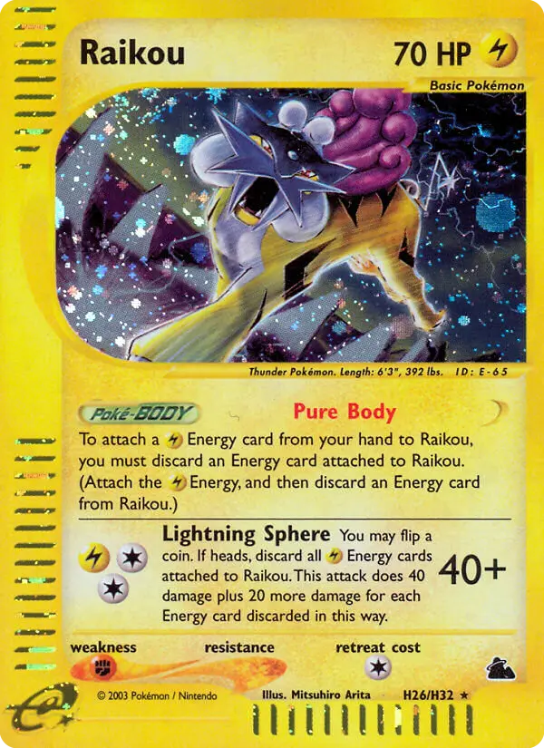 Raikou - Skyridge H26 (Reverse Holo)