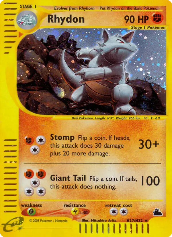 Rhydon - Skyridge H27 (Reverse Holo)