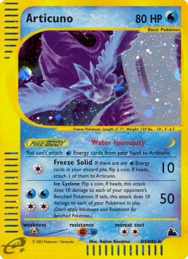 Articuno - Skyridge H3 (Reverse Holo)