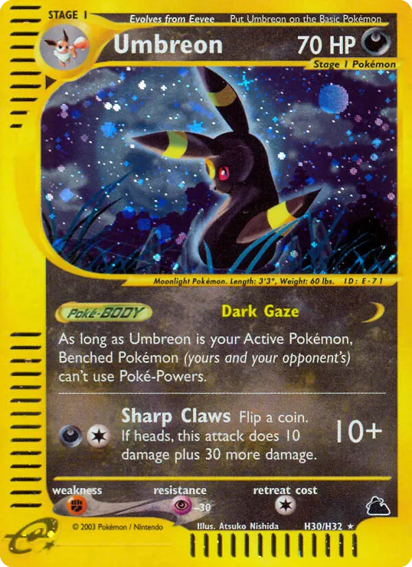 Umbreon - Skyridge H30 (Reverse Holo)