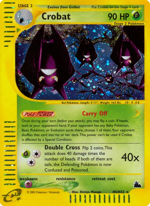 Crobat - Skyridge H5 (Holo)