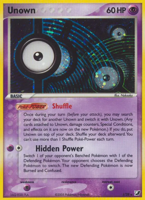 Unown - Unseen Forces I (Reverse Holo)