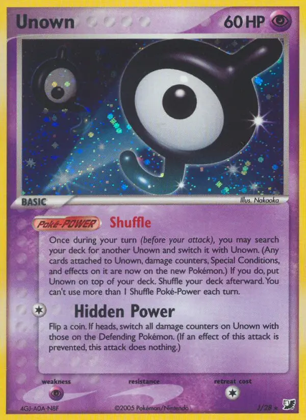 Unown - Unseen Forces J (Reverse Holo)