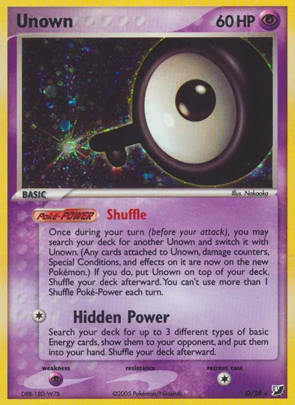 Unown - Unseen Forces Q (Reverse Holo)