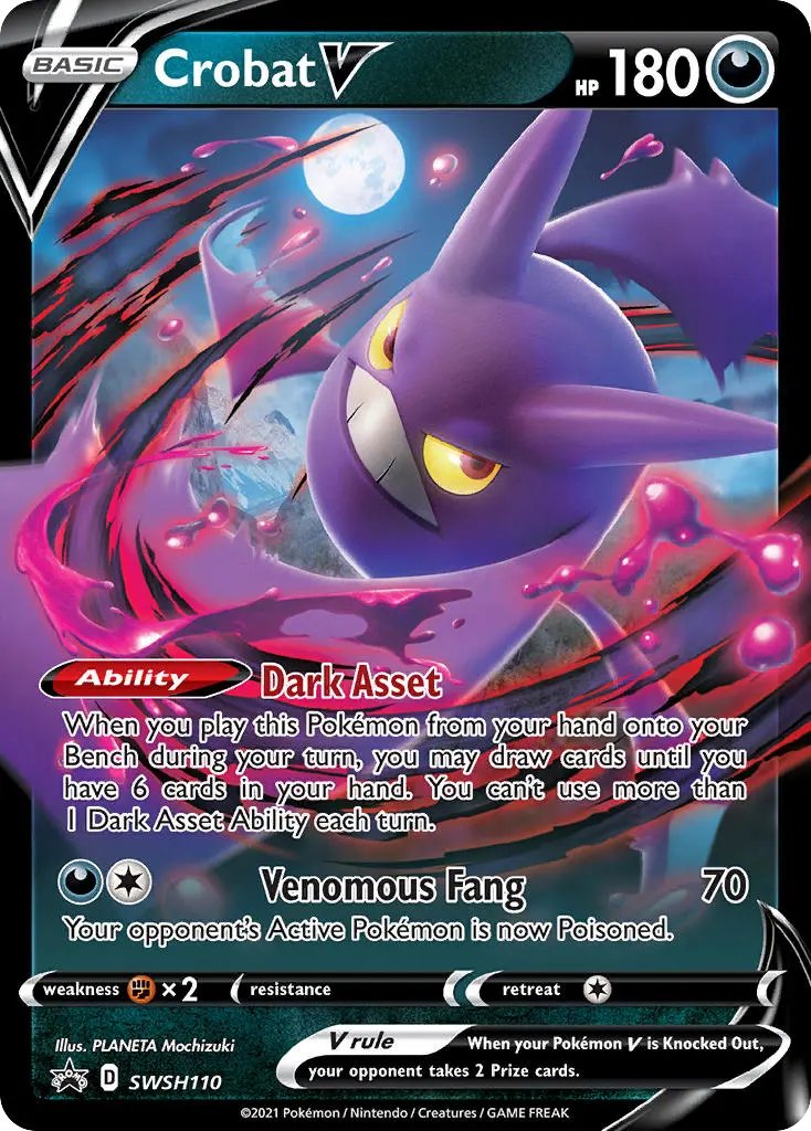 Crobat V - SWSH Black Star Promos SWSH110 (Holo)
