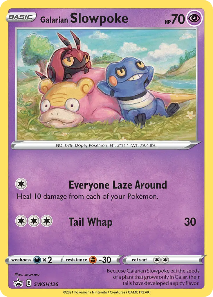 Galarian Slowpoke - SWSH Black Star Promos SWSH126 (Holo)