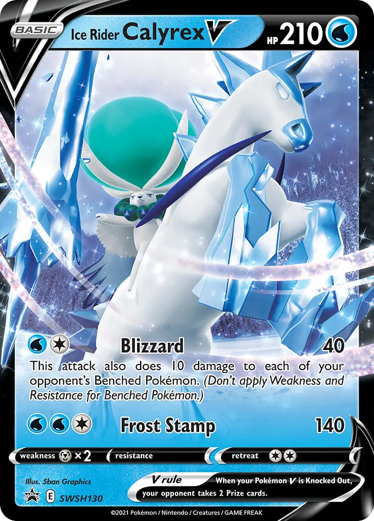 Ice Rider Calyrex V - SWSH Black Star Promos SWSH130 (Holo)