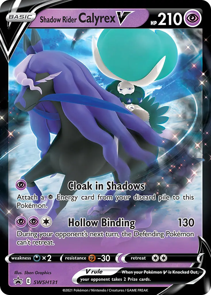Shadow Rider Calyrex V - SWSH Black Star Promos SWSH131 (Holo)
