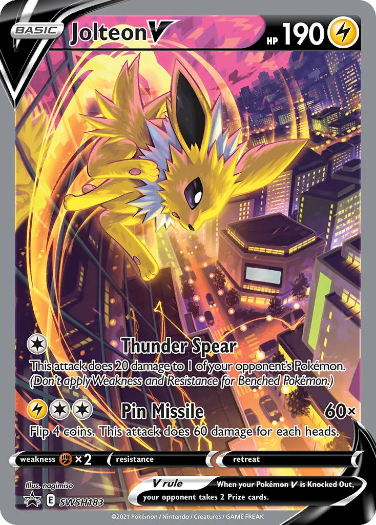 Jolteon V - SWSH Black Star Promos SWSH183 (Holo)