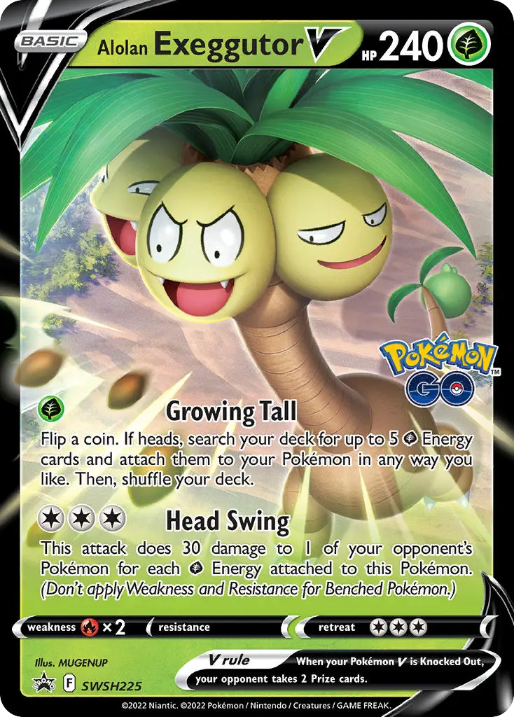 Alolan Exeggutor V - SWSH Black Star Promos SWSH225 (Holo)
