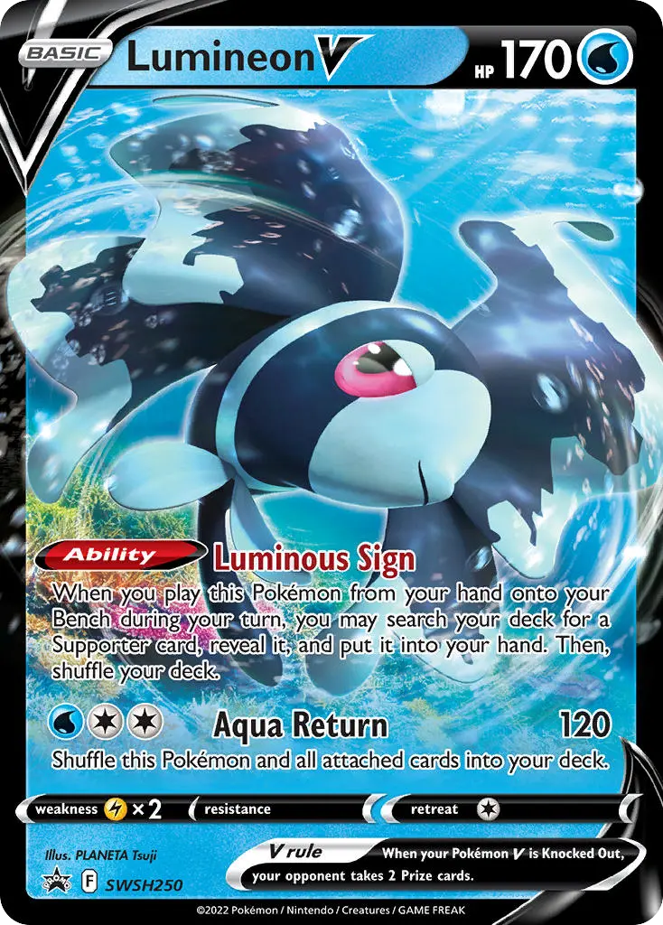 Lumineon V - SWSH Black Star Promos SWSH250 (Holo)