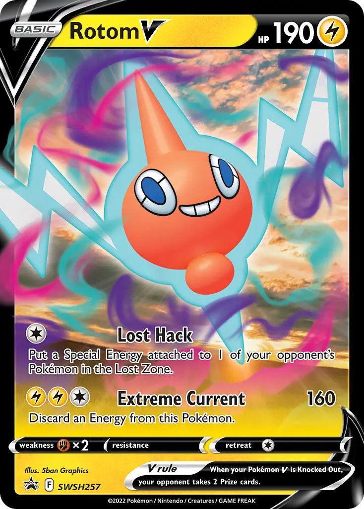 Rotom V - SWSH Black Star Promos SWSH257 (Holo)