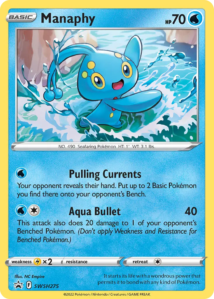 Manaphy - SWSH Black Star Promos SWSH275 (Holo)
