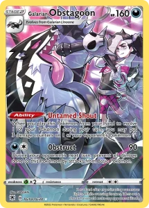 Galarian Obstagoon - Astral Radiance Trainer Gallery TG10 (Holo)