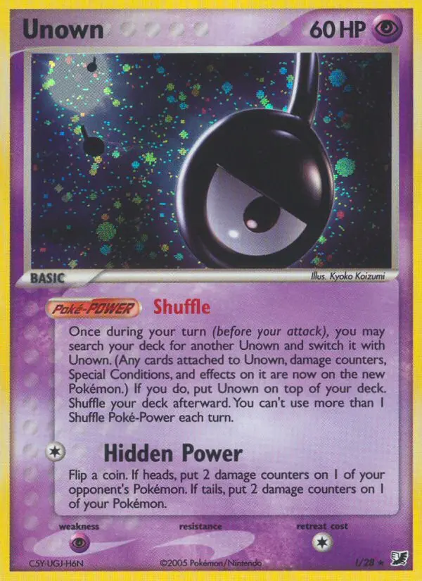 Unown - Unseen Forces ! (Reverse Holo)
