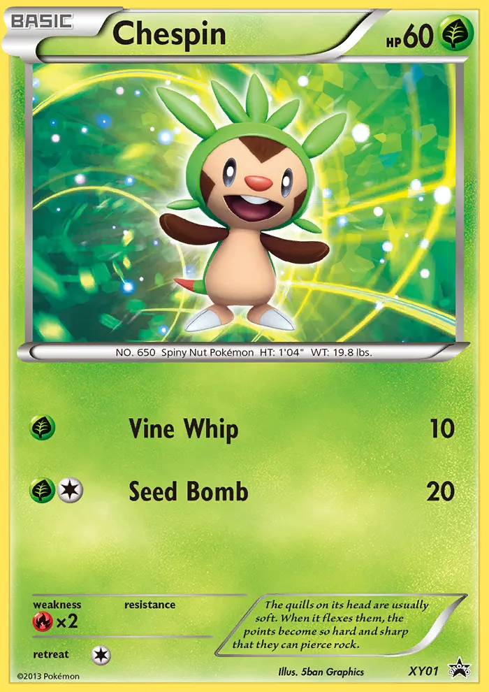 Chespin - XY Black Star Promos XY01 (Holo)