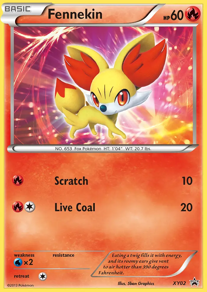 Fennekin - XY Black Star Promos XY02 (Holo)