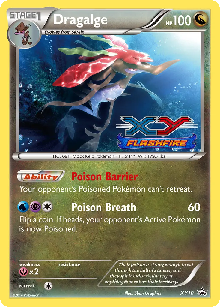 Dragalge - XY Black Star Promos XY10 (Holo)
