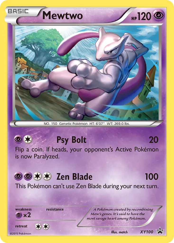 Mewtwo - XY Black Star Promos XY100 (Holo)