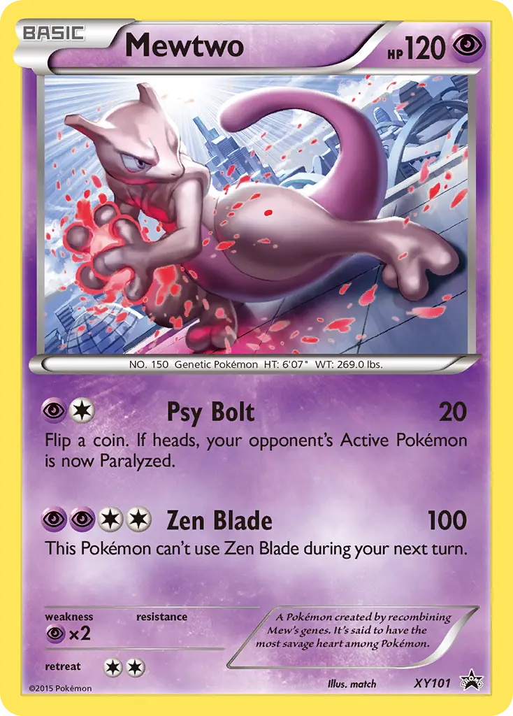 Mewtwo - XY Black Star Promos XY101 (Holo)