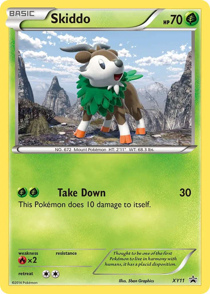 Skiddo - XY Black Star Promos XY11 (Holo)