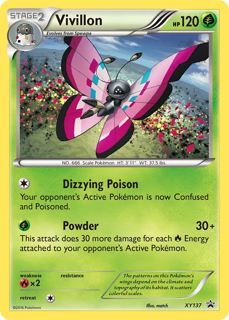 Vivillon - XY Black Star Promos XY137 (Holo)