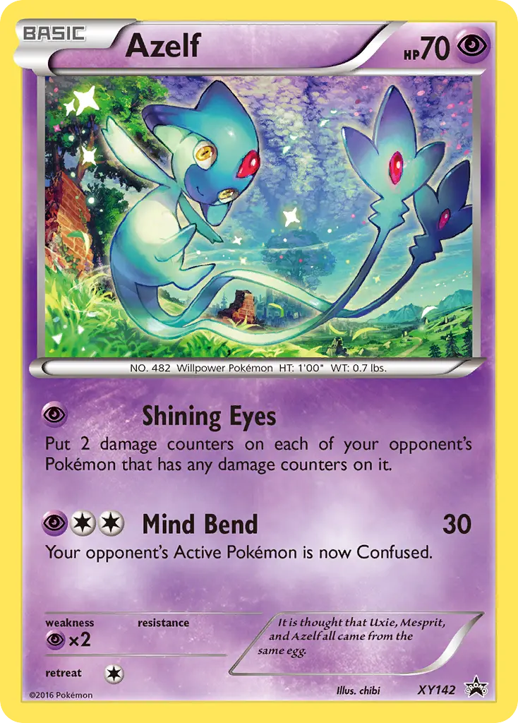 Azelf - XY Black Star Promos XY142 (Holo)