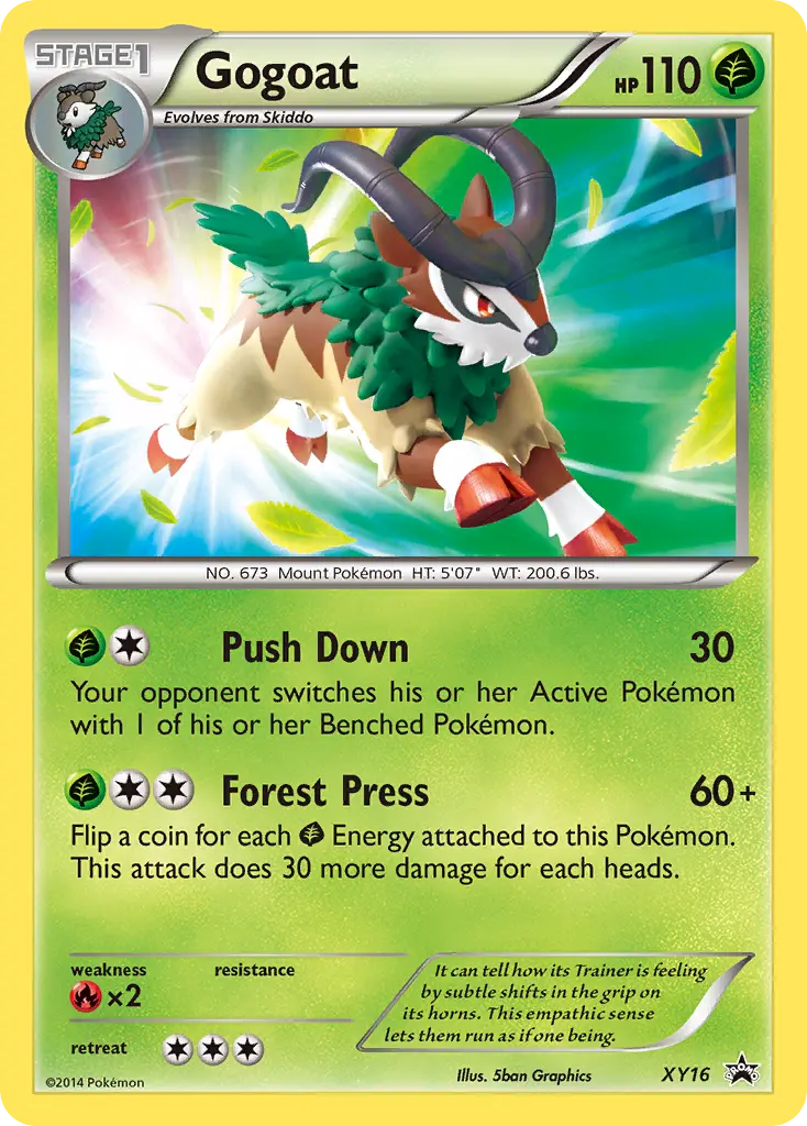 Gogoat - XY Black Star Promos XY16 (Holo)