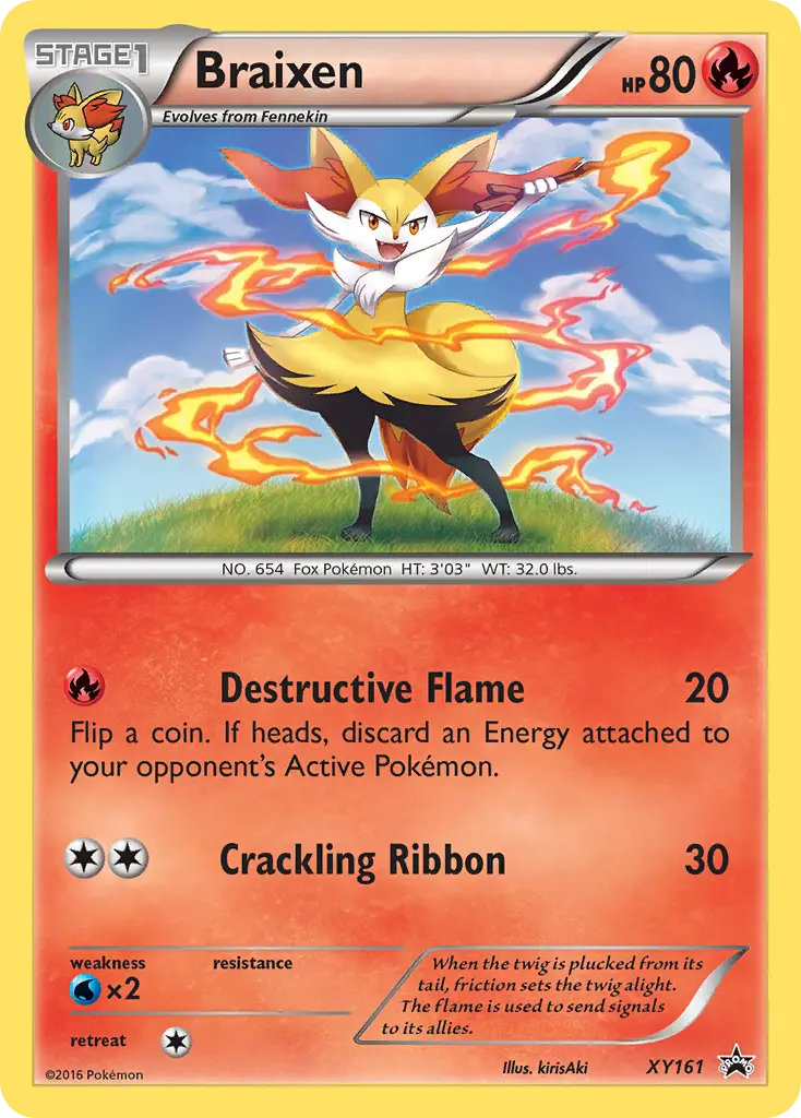 Braixen - XY Black Star Promos XY161 (Holo)
