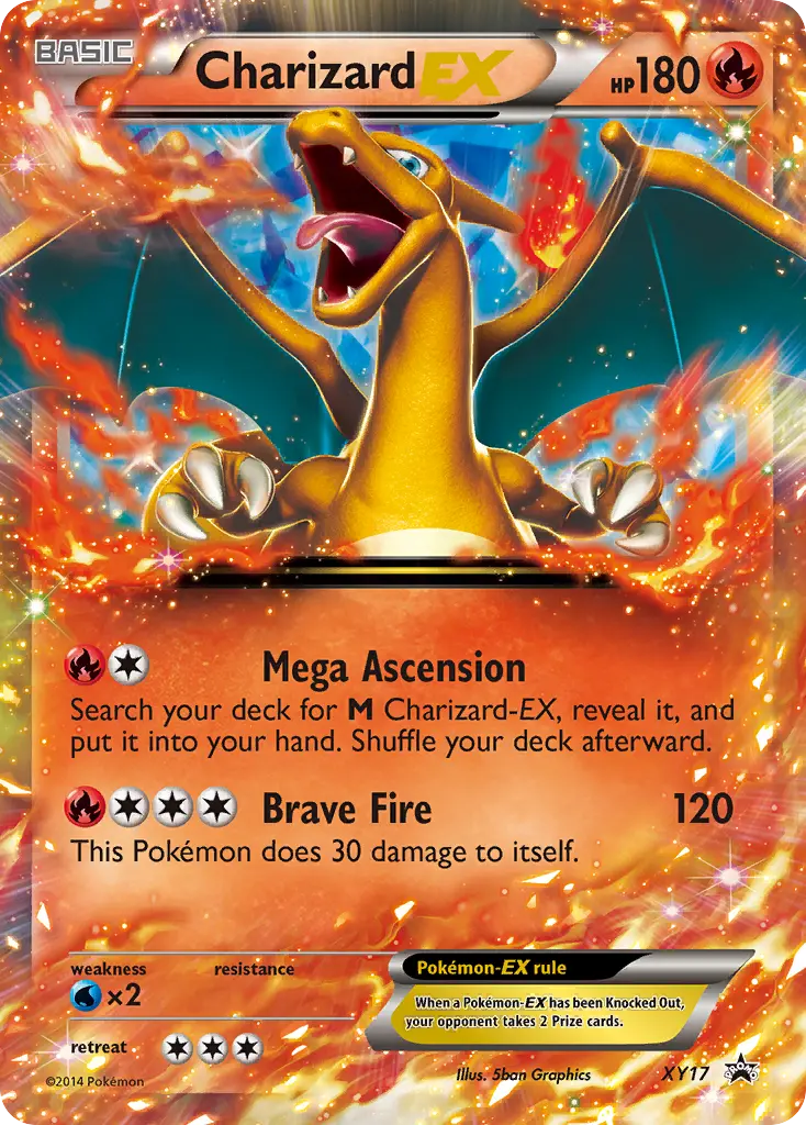 Charizard-EX - XY Black Star Promos XY17 (Holo)