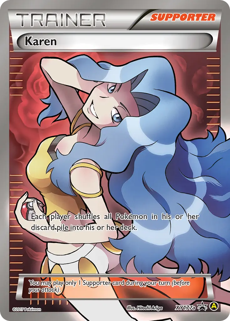 Karen - XY Black Star Promos XY177a (Holo)