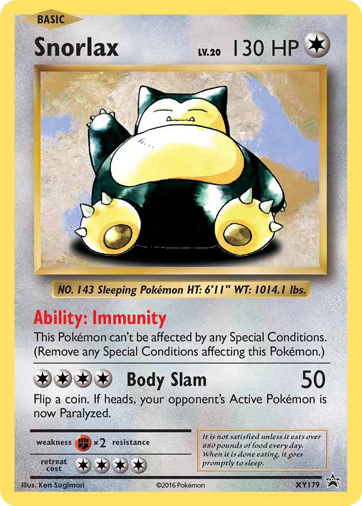 Snorlax - XY Black Star Promos XY179 (Holo)