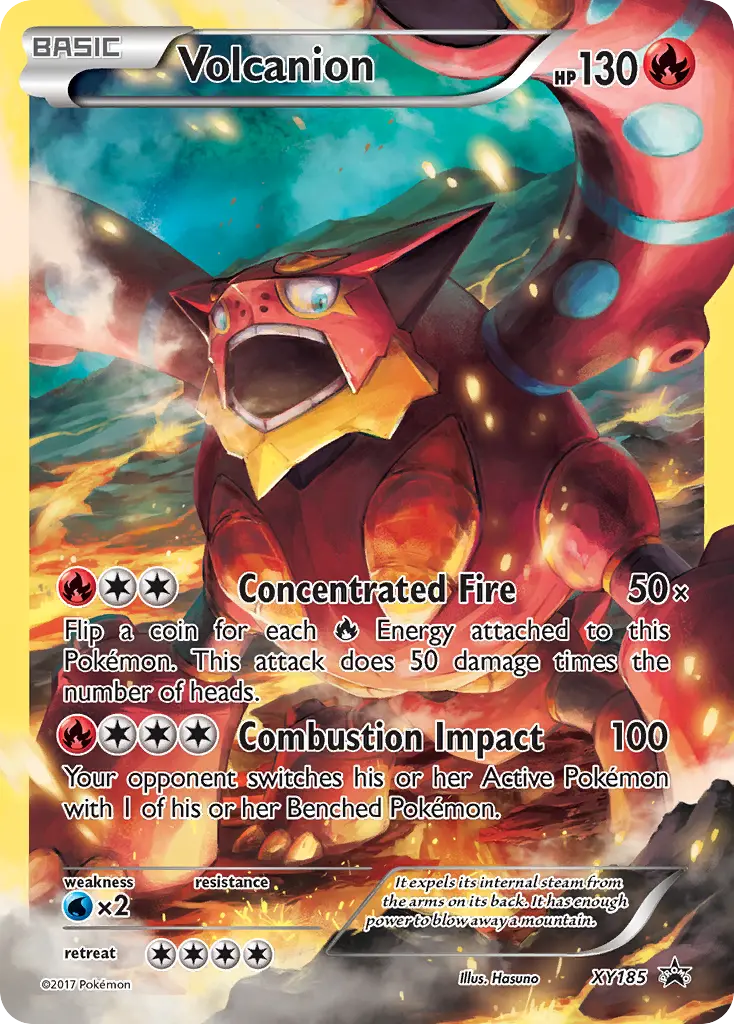 Volcanion - XY Black Star Promos XY185 (Holo)