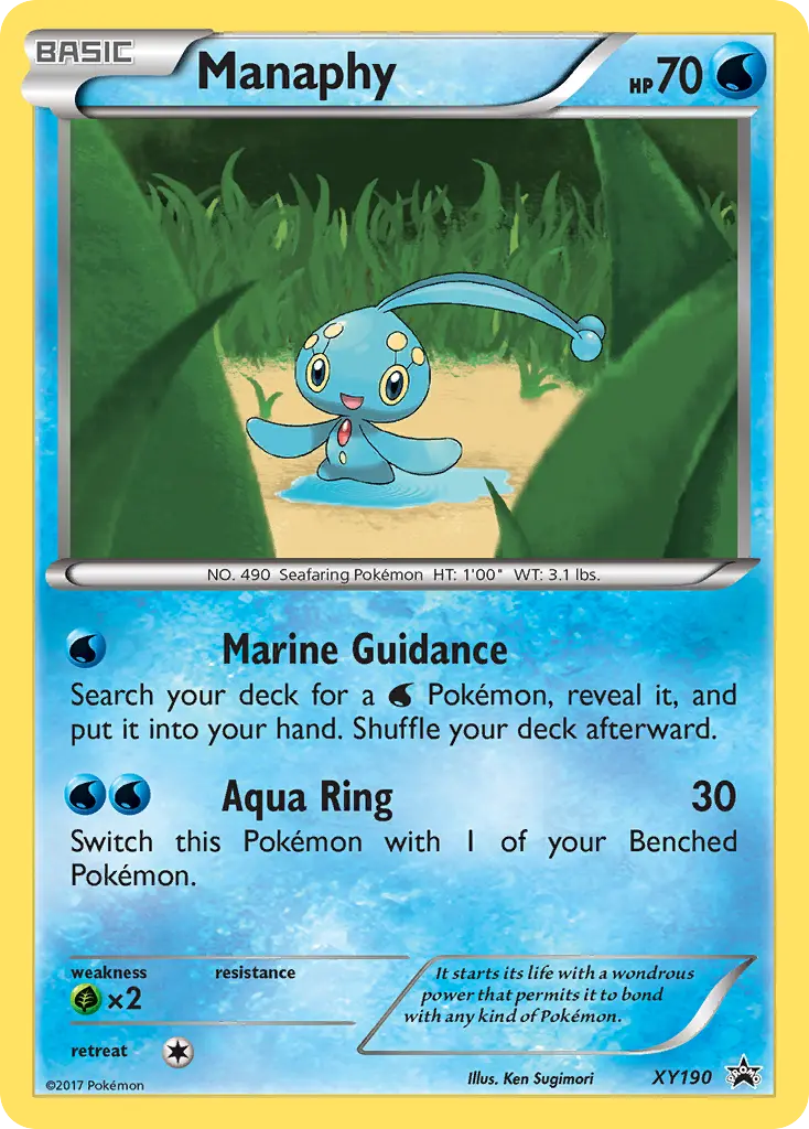 Manaphy - XY Black Star Promos XY190 (Holo)