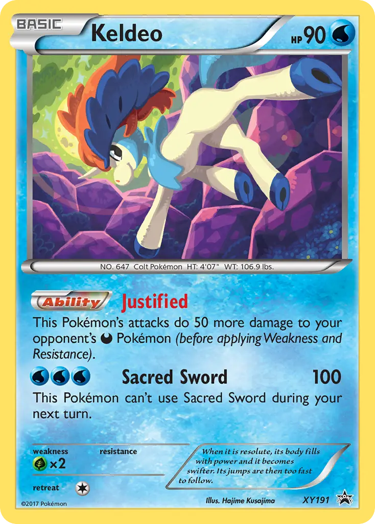 Keldeo - XY Black Star Promos XY191 (Holo)