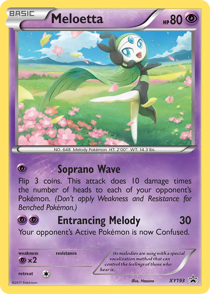 Meloetta - XY Black Star Promos XY193 (Holo)