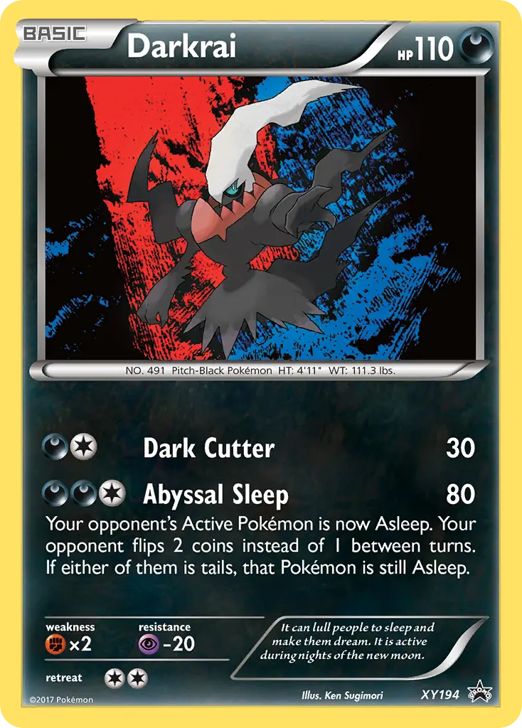 Darkrai - XY Black Star Promos XY194 (Holo)