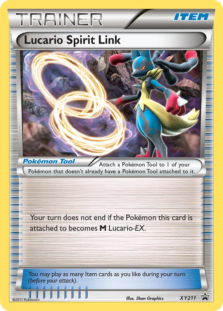 Lucario Spirit Link - XY Black Star Promos XY211 (Holo)