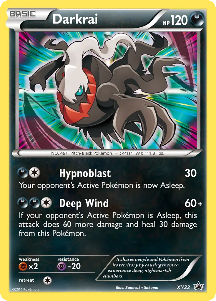 Darkrai - XY Black Star Promos XY22 (Holo)
