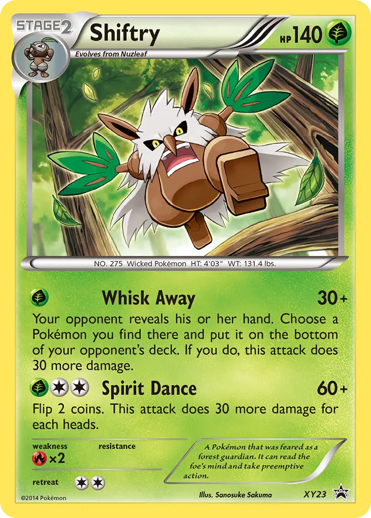 Shiftry - XY Black Star Promos XY23 (Holo)