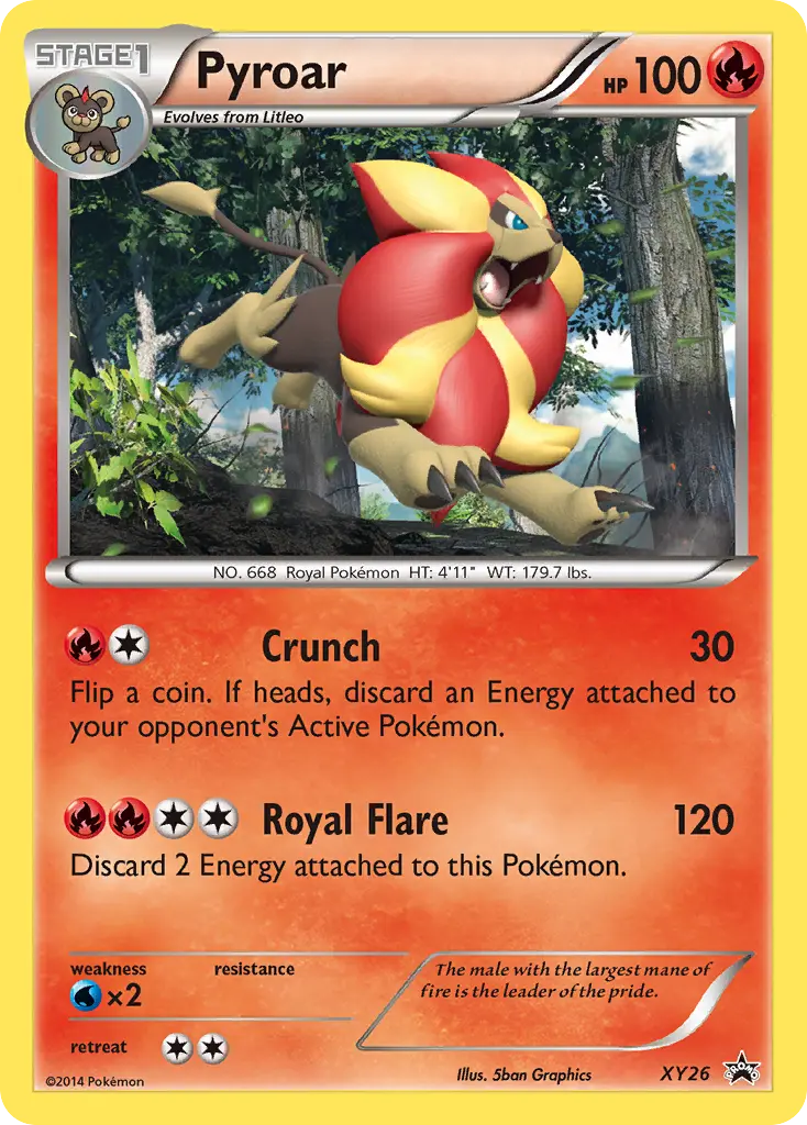 Pyroar - XY Black Star Promos XY26 (Holo)