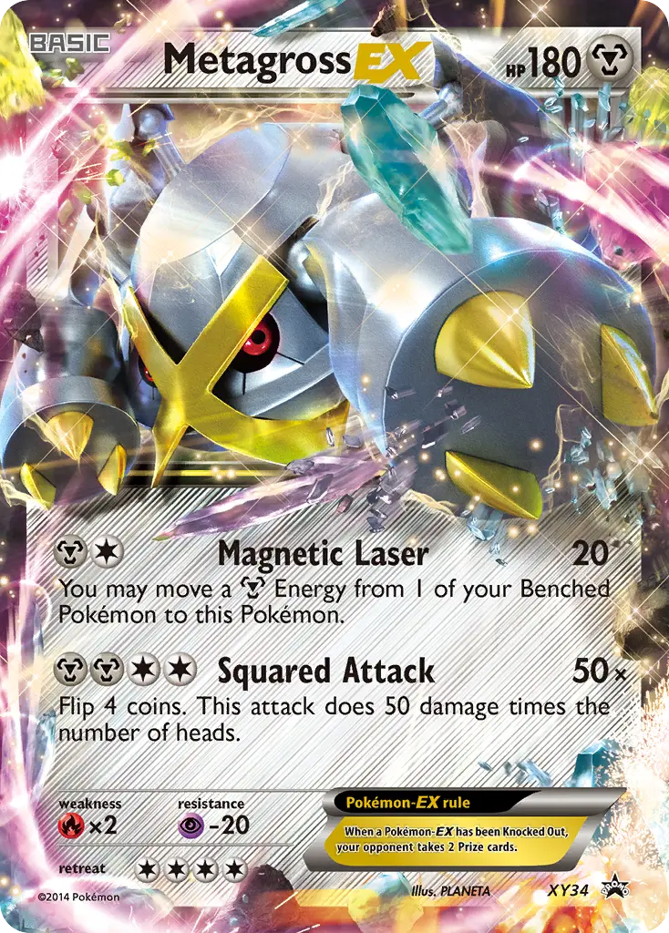 Metagross-EX - XY Black Star Promos XY34 (Holo)