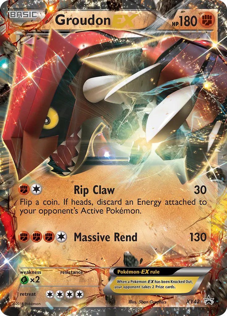 Groudon-EX - XY Black Star Promos XY42 (Holo)