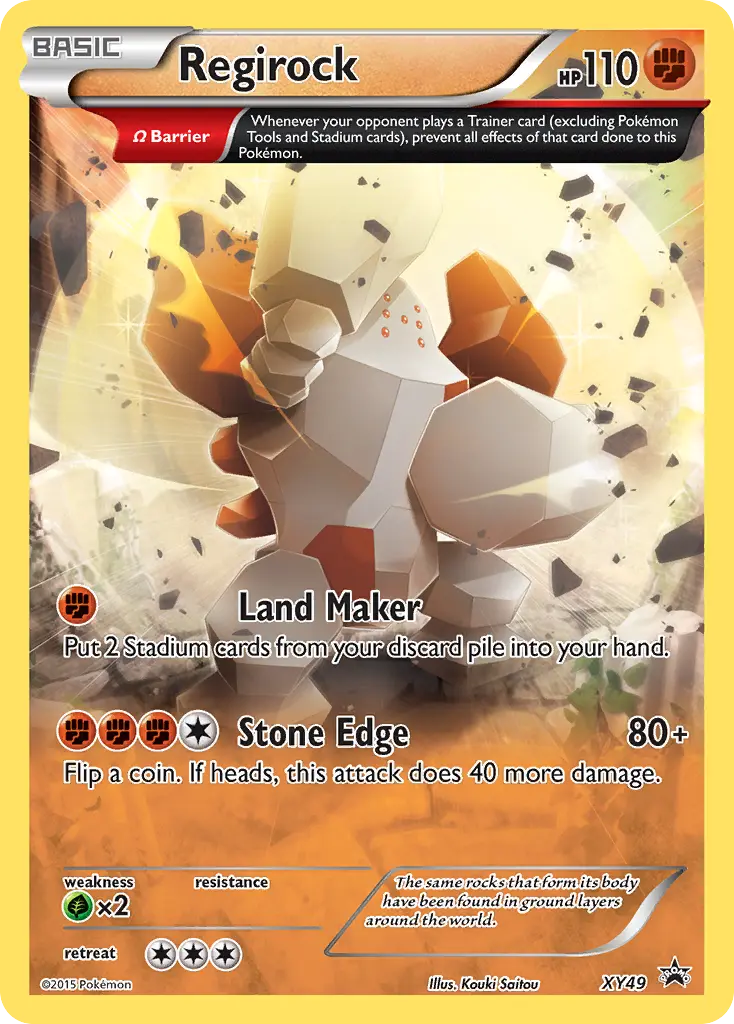 Regirock - XY Black Star Promos XY49 (Holo)