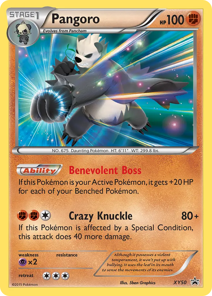 Pangoro - XY Black Star Promos XY50 (Holo)