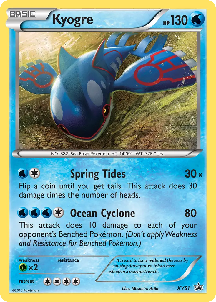 Kyogre - XY Black Star Promos XY51 (Holo)