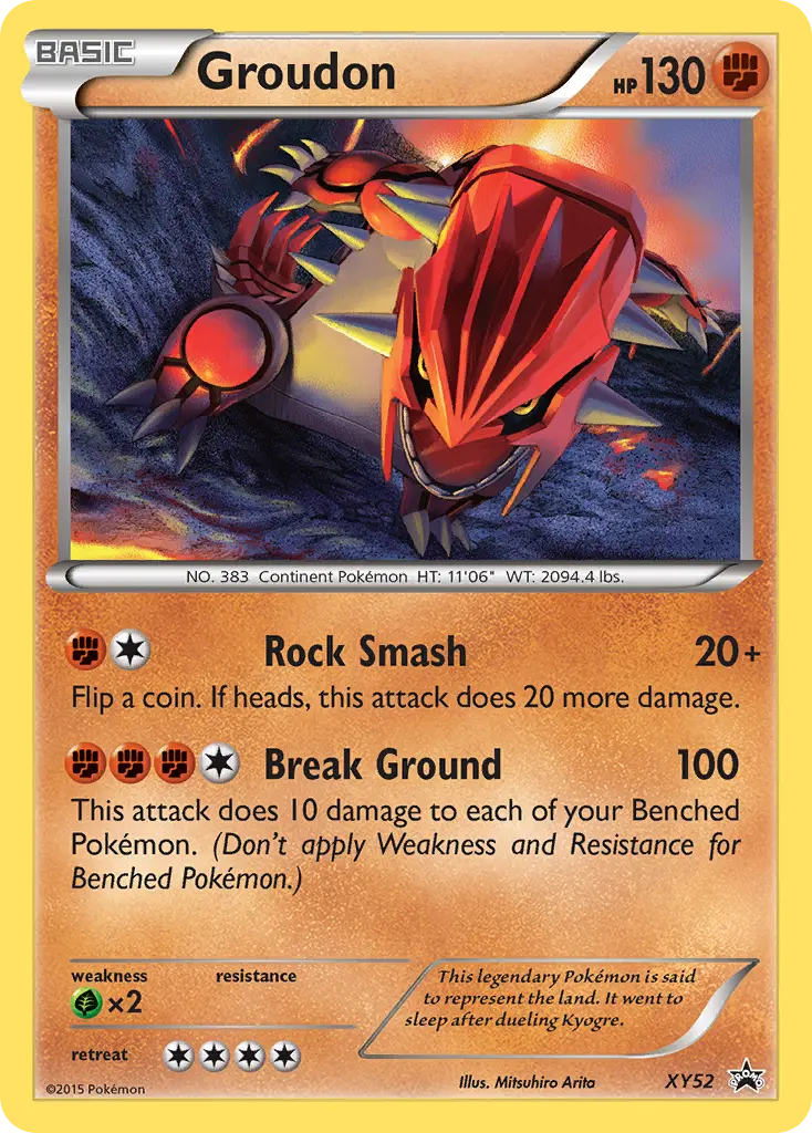 Groudon - XY Black Star Promos XY52 (Holo)