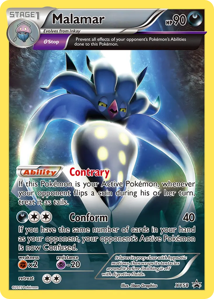 Malamar - XY Black Star Promos XY58 (Holo)