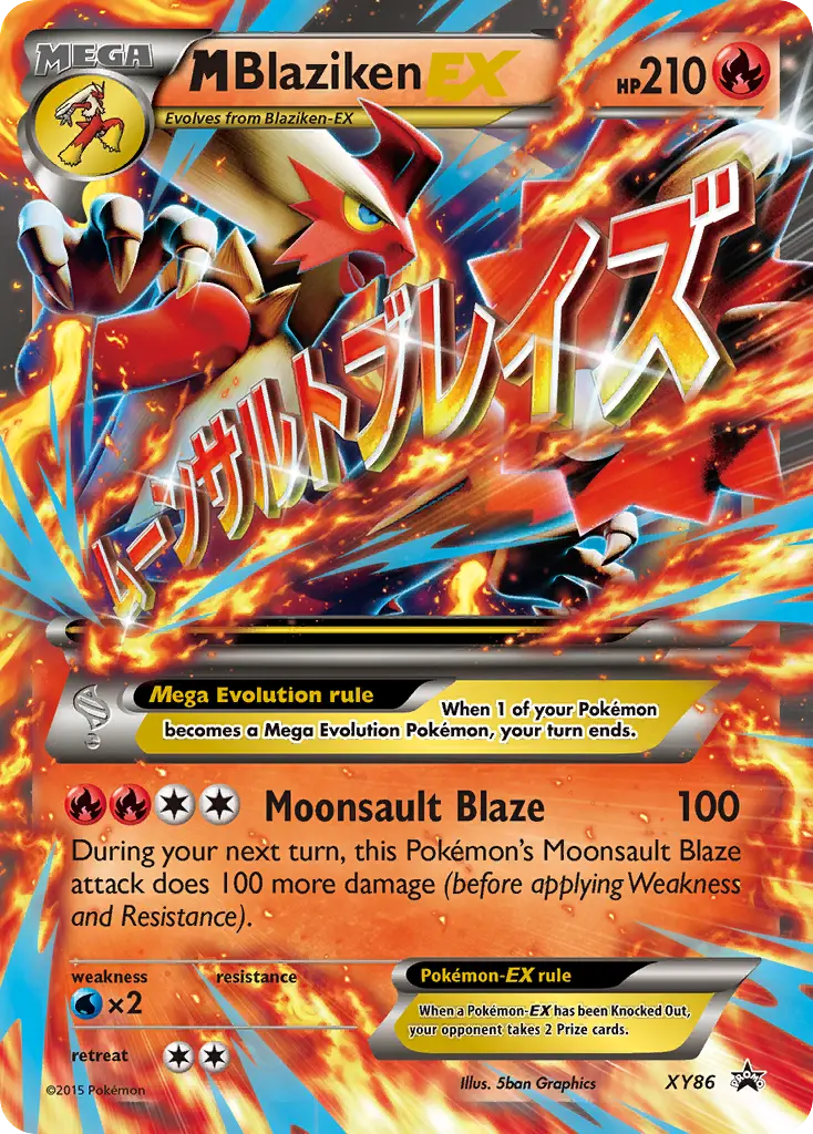 M Blaziken-EX - XY Black Star Promos XY86 (Holo)