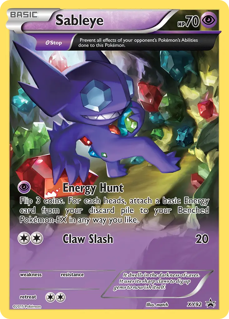 Sableye - XY Black Star Promos XY92 (Holo)